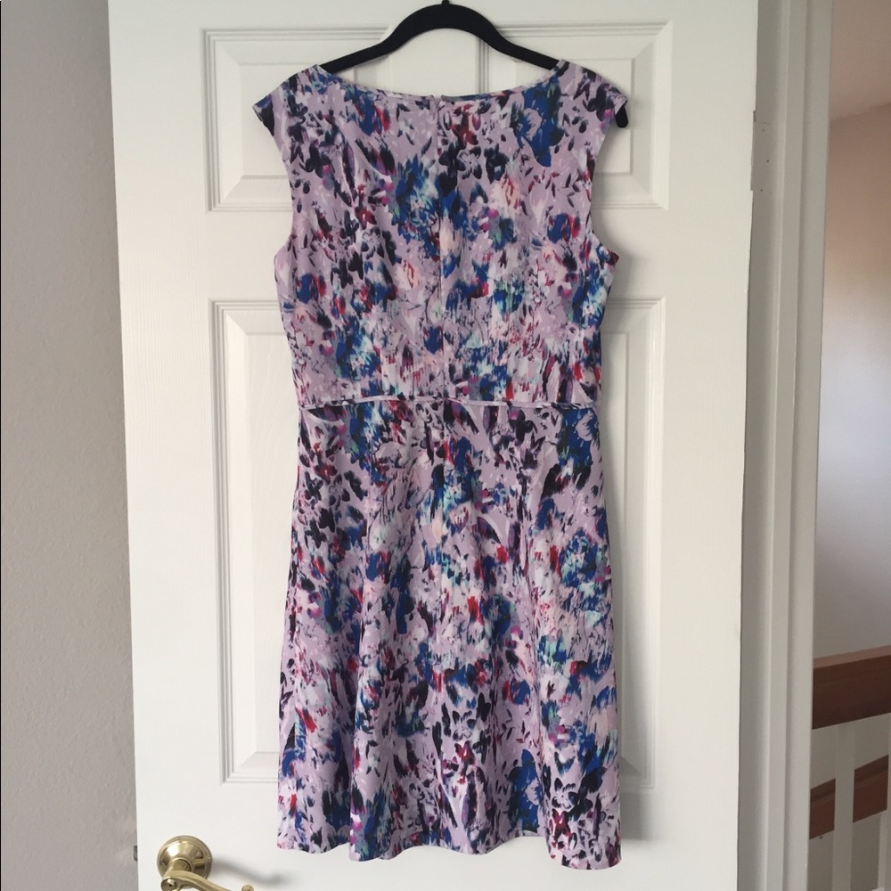 Colorful Geometric Abstract Spring Summer Dress - Picture 4 of 5